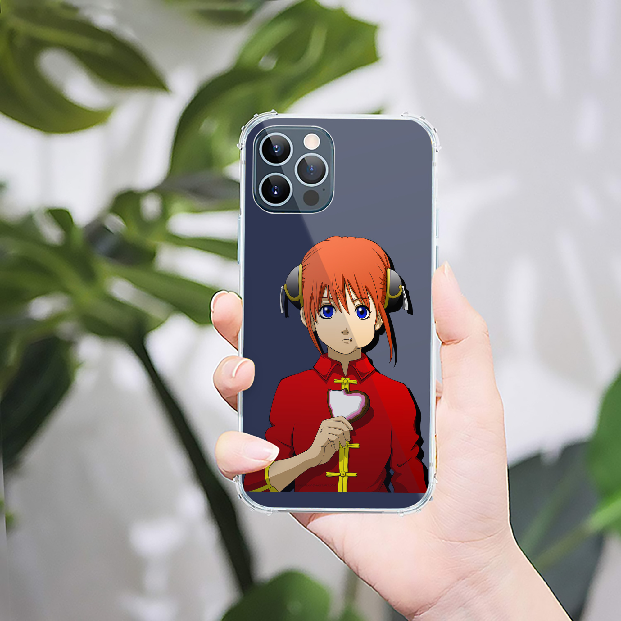 （画像用） ぎんたま 坂田銀時（さかたぎんとき） 神楽 志村新八（しむら しんぱち） GINTAMA Sakata Gintoki Kagura Shimura Shinpachi 【iPhone 12シリーズ対応】透明スマホケース（クリアソフトケース）
